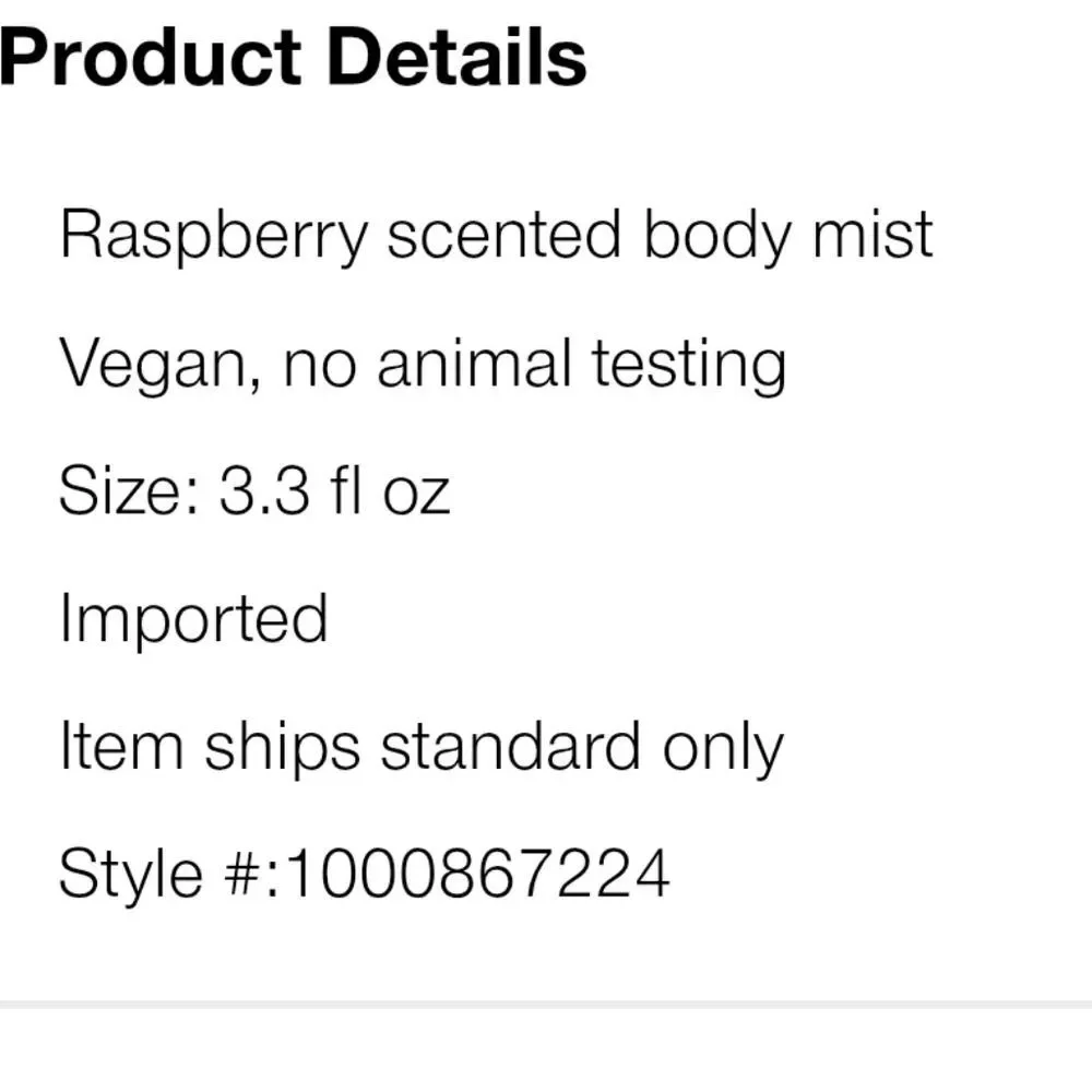 Skinnydip‎ London X Barbie Raspberry Scented Body Mist